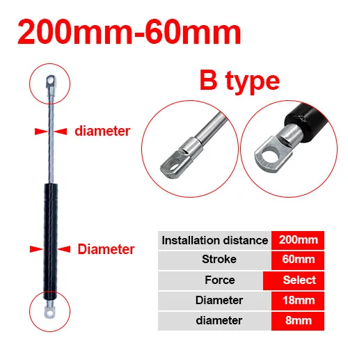 

Газовая пружина CNMAWAY 18*8 50N-500N