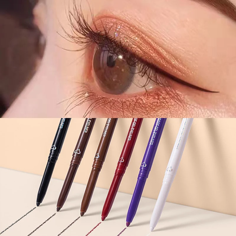 

Matte Silkworm Eyeliner Pen Lasting Waterproof Not Blooming Shiny Quick Drying Eye Liner Gel Pen Brown Eye Shadow Pen Makeup 1pc