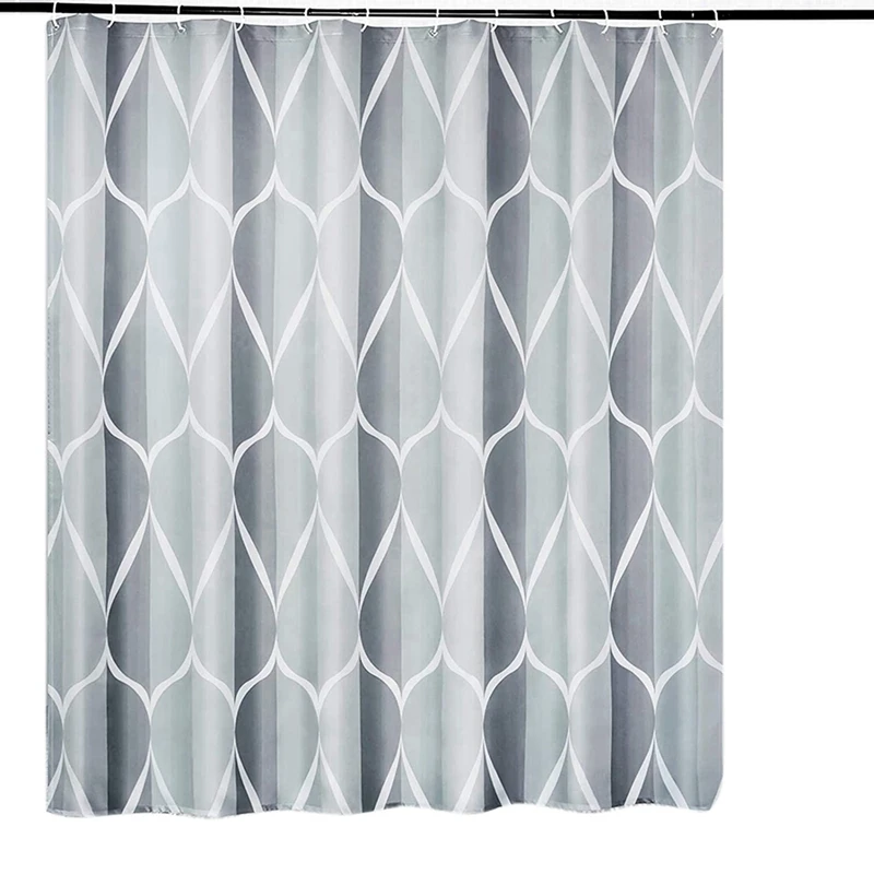 

5X Shower Curtain Liner, Waterproof Design, Quick-Drying, Shower Curtains Set For Bathroom, Durable And Washable