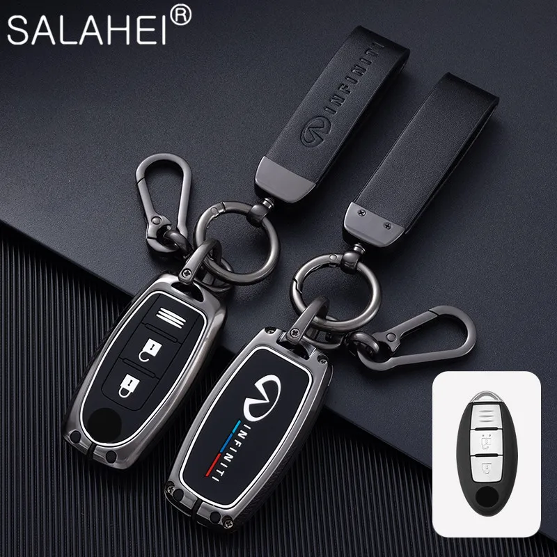 

Car Remote Key Fob Case Cover Holder Shell For Infiniti Q50 Q60 Q70 QX50 QX60 QX70 G25 FX JX35 FX25 FX35 EX35 FX37 Keychain