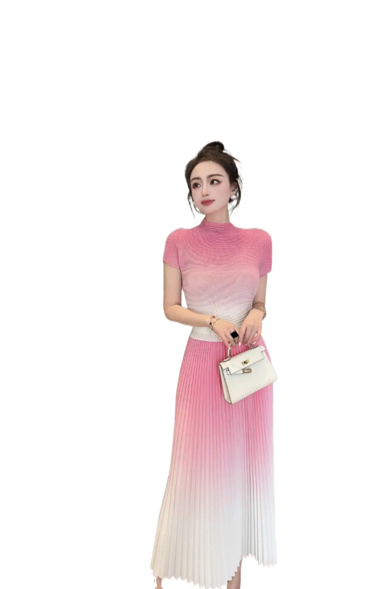 

2023 женская одежда Модный повседневный градиентный комплект из двух предметов 0726