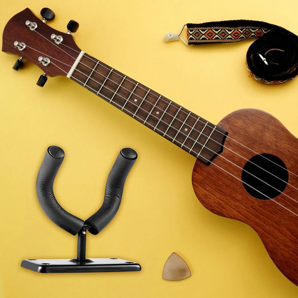 

Guitar Hanger Hook Holder Ukulele Display Rack Metal Wall Mount Stand Bracket Lightweight Portable Music Elements
