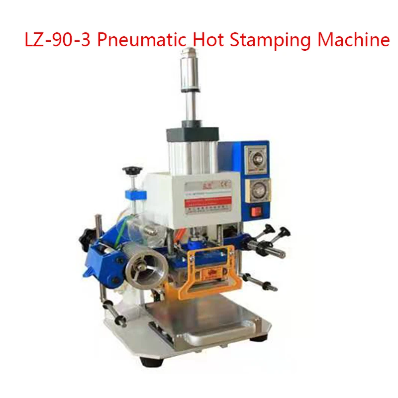 100*80 мм настольный пневматический станок для горячего тиснения кожаных логотипов