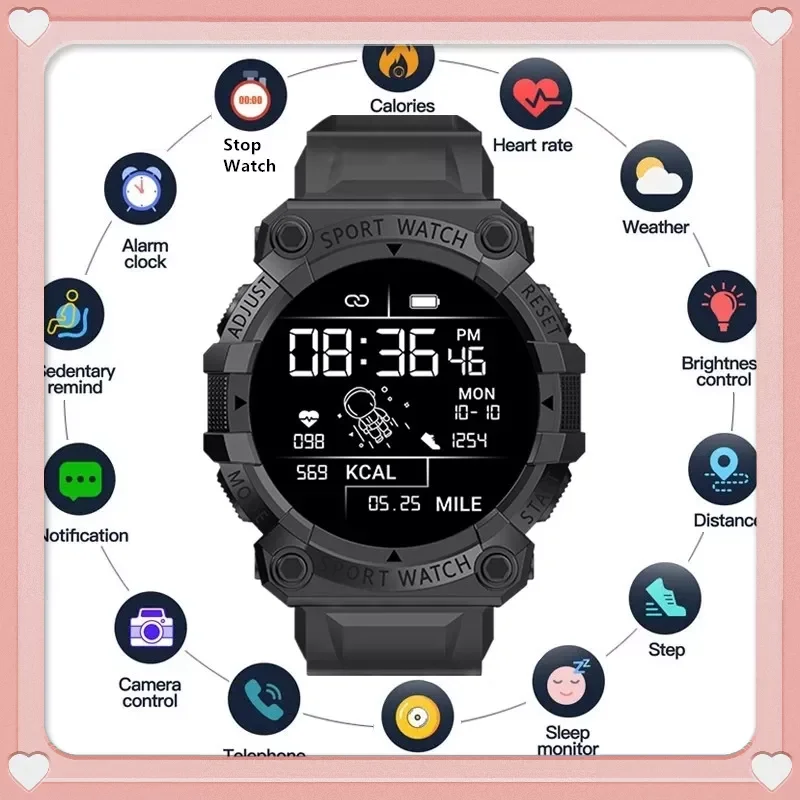 

HD Screen Smart Watch Men Full Touch Blood Pressure Heart Rate Monitor Women Fitness SmartWatch GT2 Waterproof IOS Android