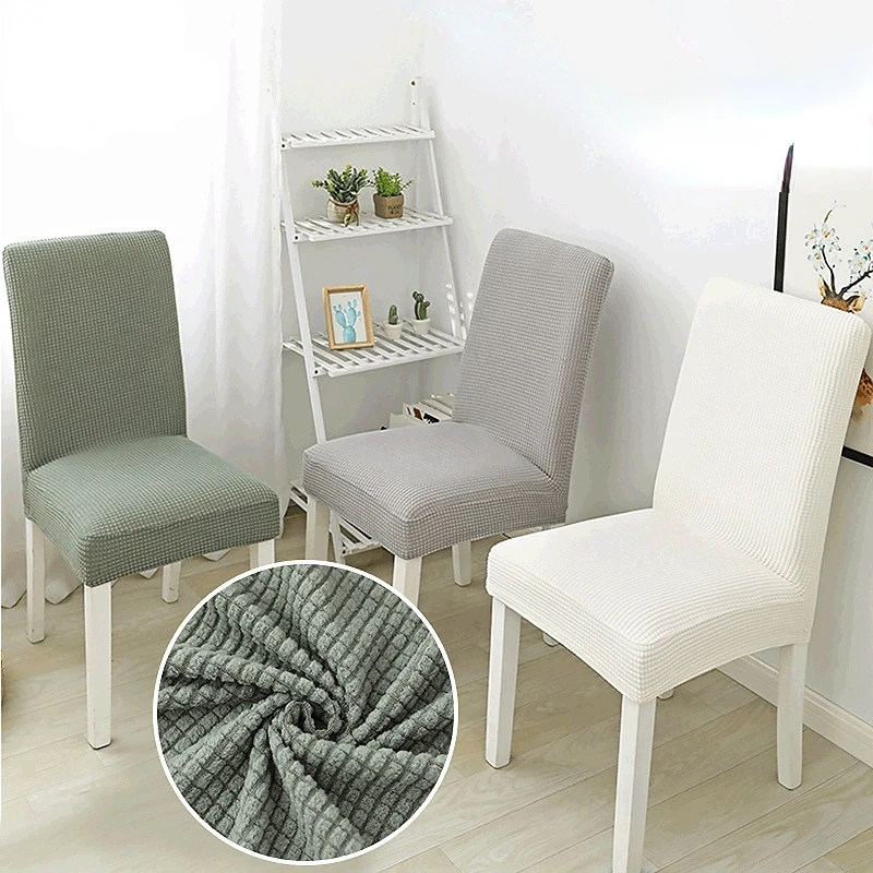 

Elastic Chair Cover Solid Color Universal Size Chair Covers Dining Room Hotel Banquet Living Room Slipcovers for Home Decor