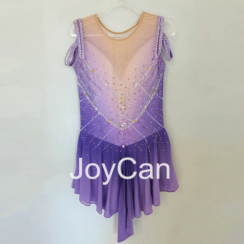 Платье для катания на коньках JoyCan Ice эластичная сетчатая танцевальная одежда из