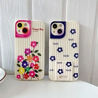 retro flower phone case for iphone 11 12 13 mini pro xs max 8 7 plus x xr cover
