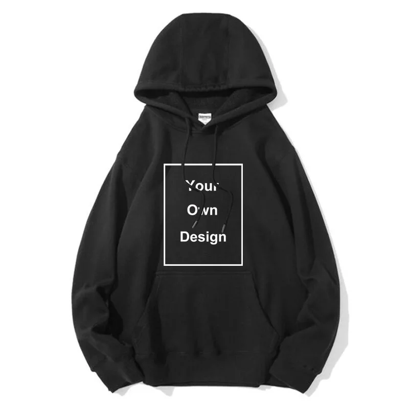 

XINYI Men's Hoodies high quality cotton Your OWN Design Sweatshirt Brand Logo/Picture Custom DIY print loose Pullovers male tops