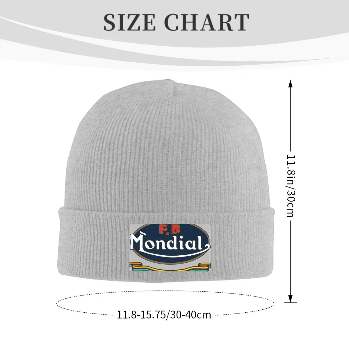 Moto- Mondial Fb Ribbon Schwarz Unv Модная вязаная шапка Теплые пуловеры Красивый подарок