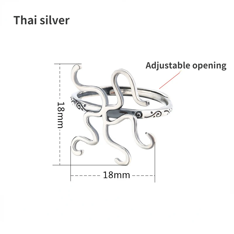 S925 Sterling Silver Ring Empty Set Female 18K Gold Wax Amber Turquoise Shaped Ring Empty DIY Jewelry Making Accessory Wholesale