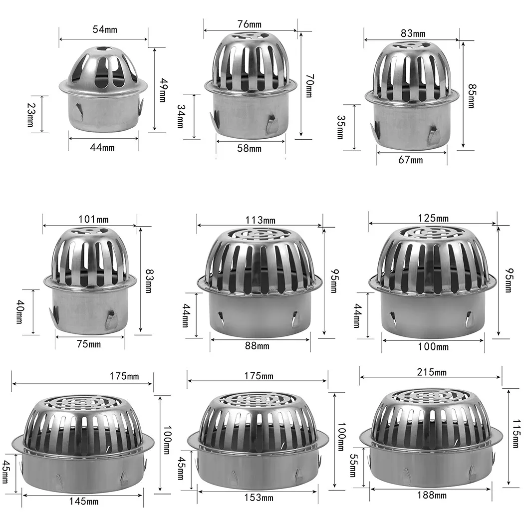 

1* Floor Drain Floor Drain Gutter Protection Leaf Trap Leaf Trap Gutter Anti-clogging Exhaust Pipe For Balcony