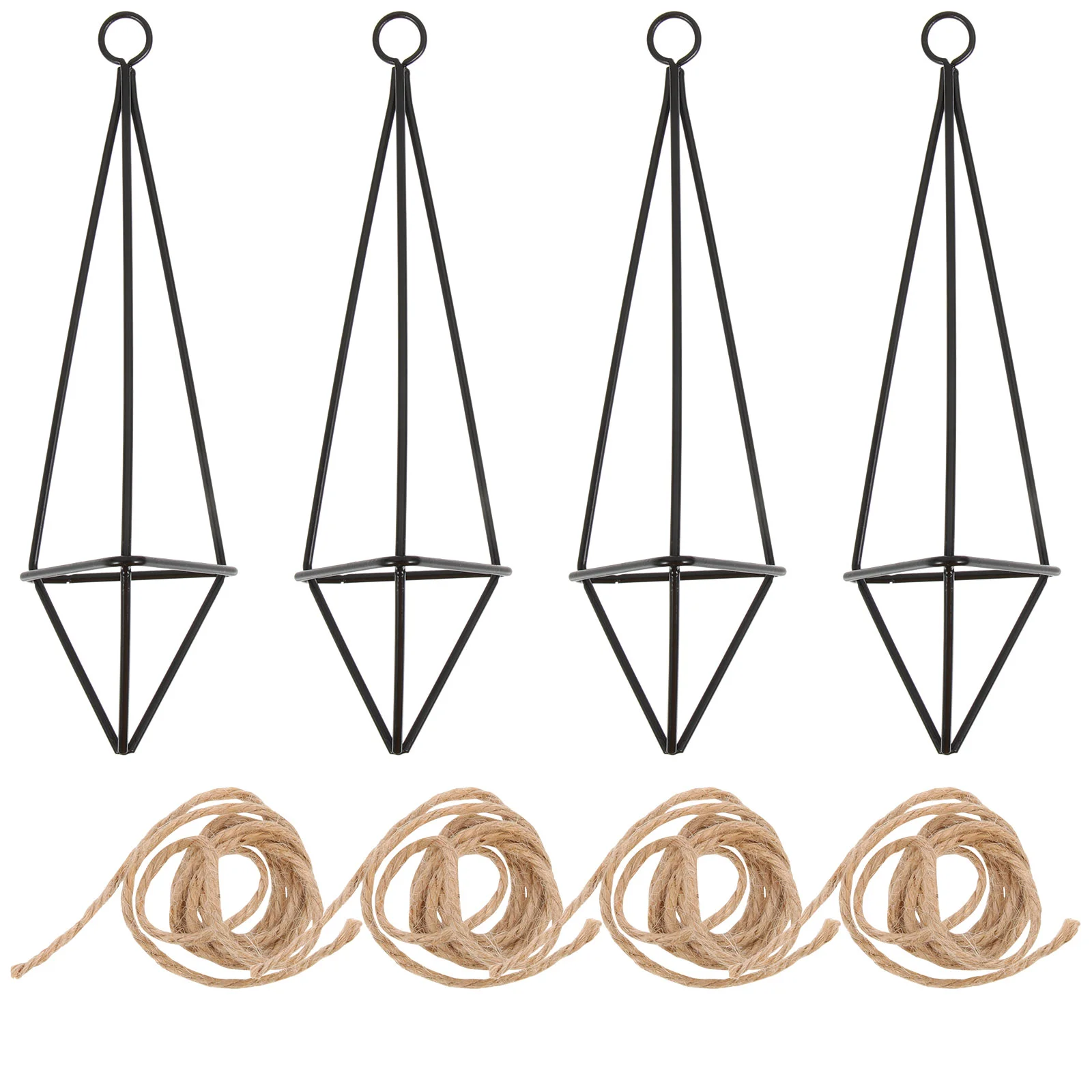 

Air Hanging Holder Vase Planter Tillandsia Hanger Container Iron Stand Garden Airplant Flower Geometric Display Rack Wire