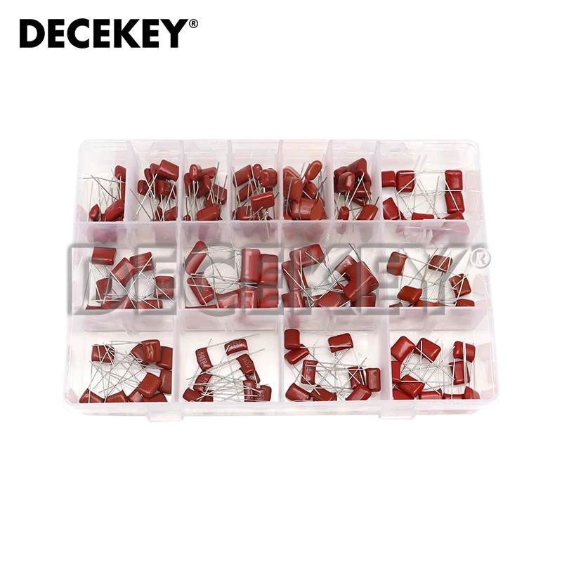 Комплект конденсаторов из полипропиленовой пленки CBB 150 шт. 10 нФ-68 НФ 400 В 630 в набор