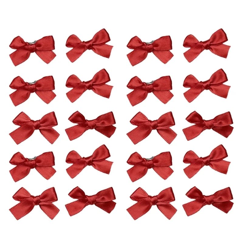 652F 20 шт. заколка для волос с бантом лента бант милое украшение шпильки женщин и