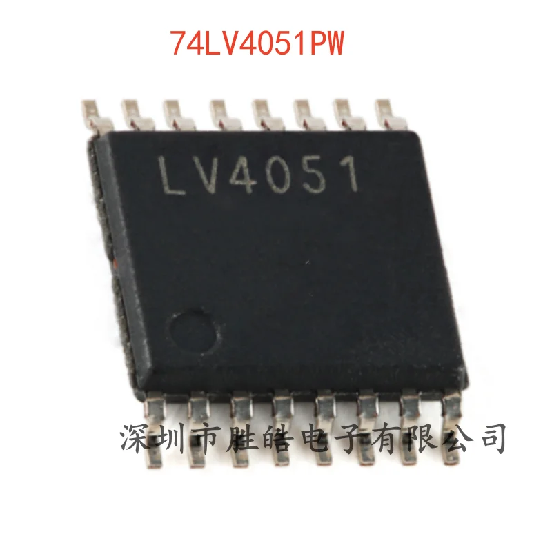 

(10PCS) NEW 74LV4051PW / 118 8-Channel Analog Multiplexer Demultiplexer TSSOP-16 74LV4051PW Integrated Circuit