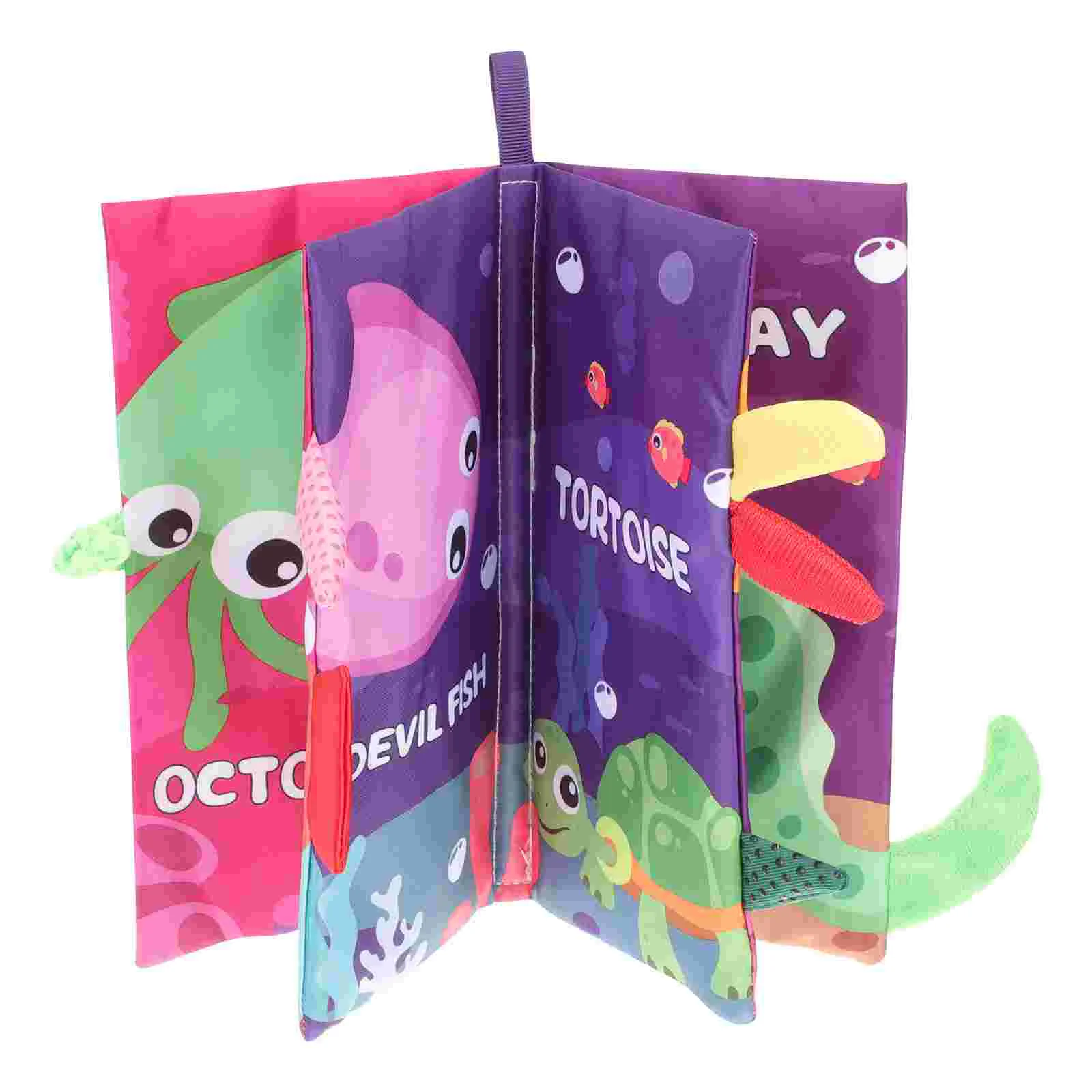 

Early Development Infant Cloth Book Educational Baby Crinkly Cloth Book for Toddler (Ocean Animal)