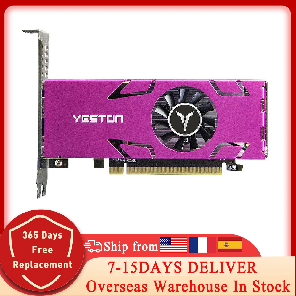 

Видеокарта Yeston RX550 4 ГБ GDDR5 3,0 бит PCIE 16X PCI Express X16 4 HD видеокарта для AMD Radeon RX550