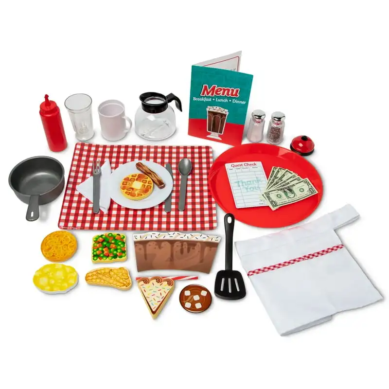 

Cooking and Play Food Set – 43 Pieces Kitchen Kitchen items Cooking set Artículos de cocina para el hogar Aluminium pan Juego
