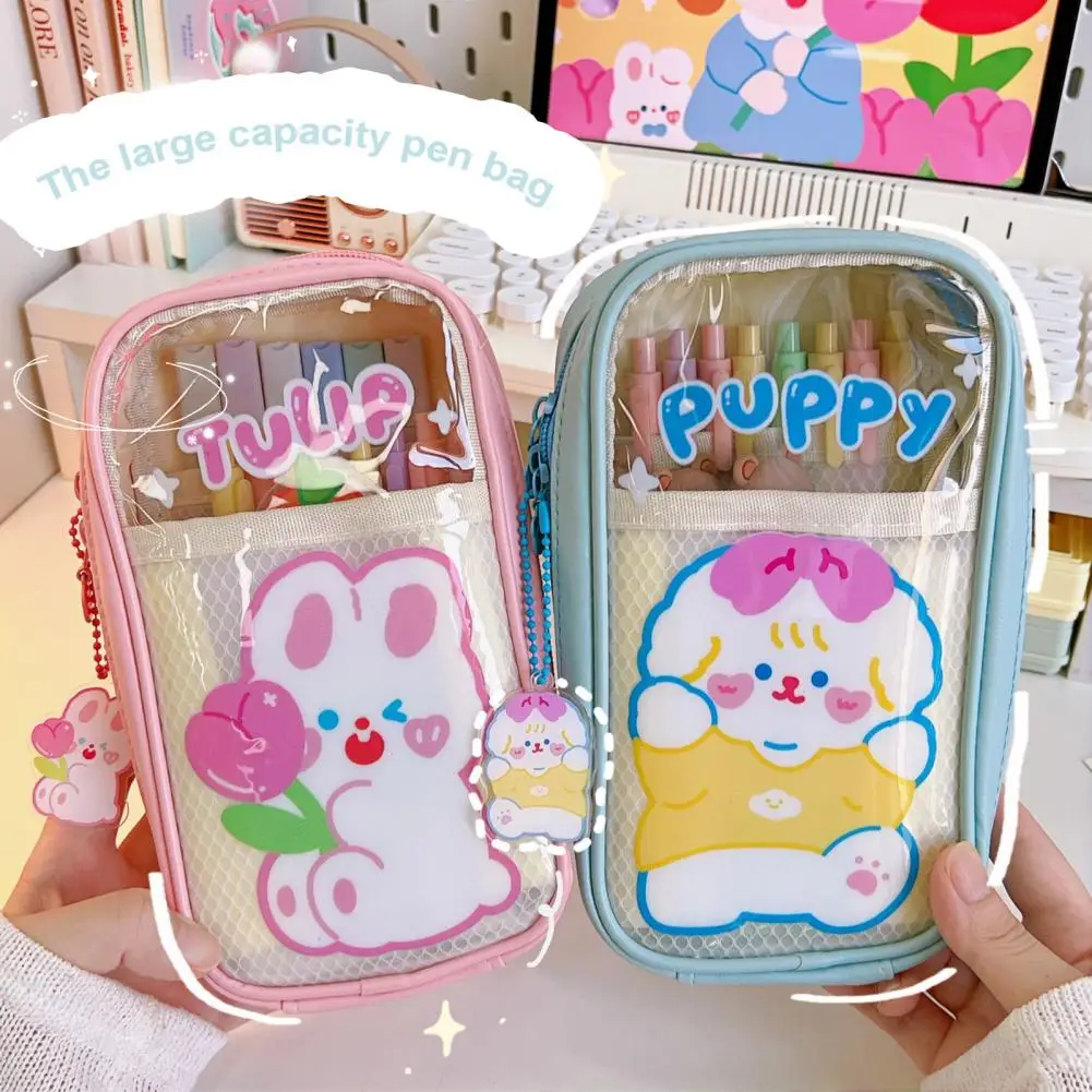 

Pencil Bag Premium Transparent Adorable 5 Layers Pencil Bag for Home