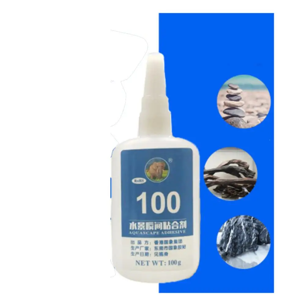 

5g 50g 100g Quick-drying Glue Safe Non-toxic Strong Adhesive for Aquarium Landscape Crafts Supplies Fast-drying Adhesion Glue