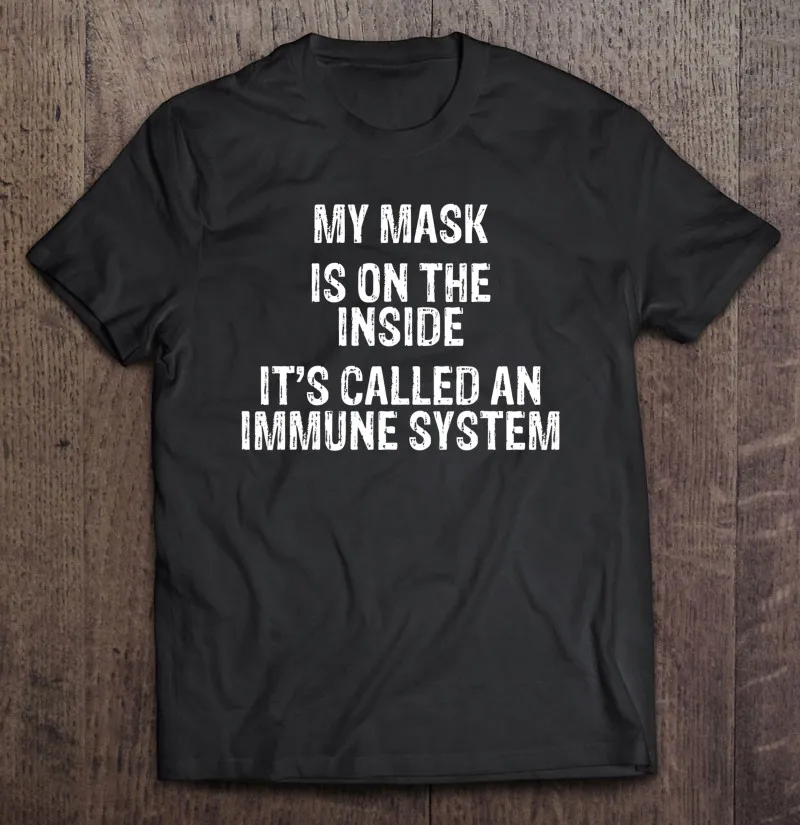 

Забавная Мужская футболка My Mask с надписью «иммунная система», 2 шт., Симпатичные футболки большого размера, простые хлопковые мужские топы с ...