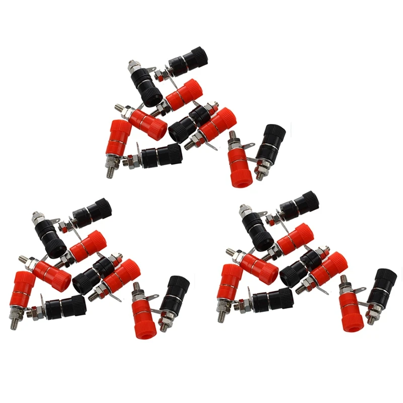 

30 Pcs 3.8Mm Thread 4Mm Banana Plug Socket Binding Post Replacement