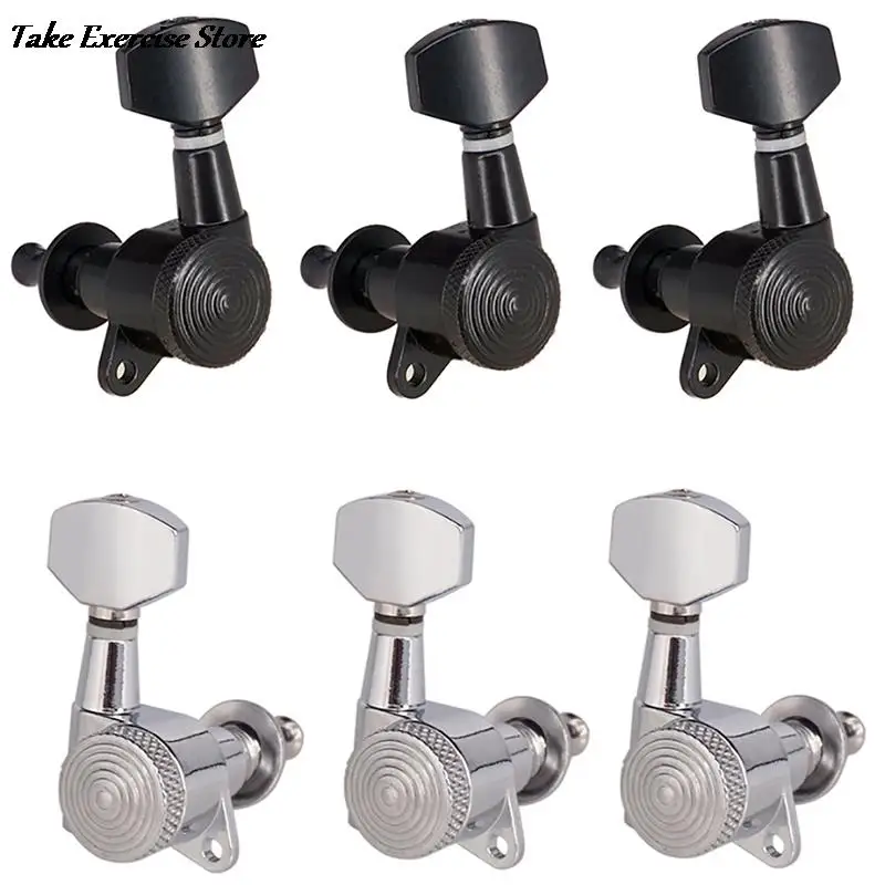 

Guitar Parts & Accessories Guitar String Peg Locking Tuners Tuning Pegs Guitar Silver&Black 6R&6L&3R3L for choose Machine Head