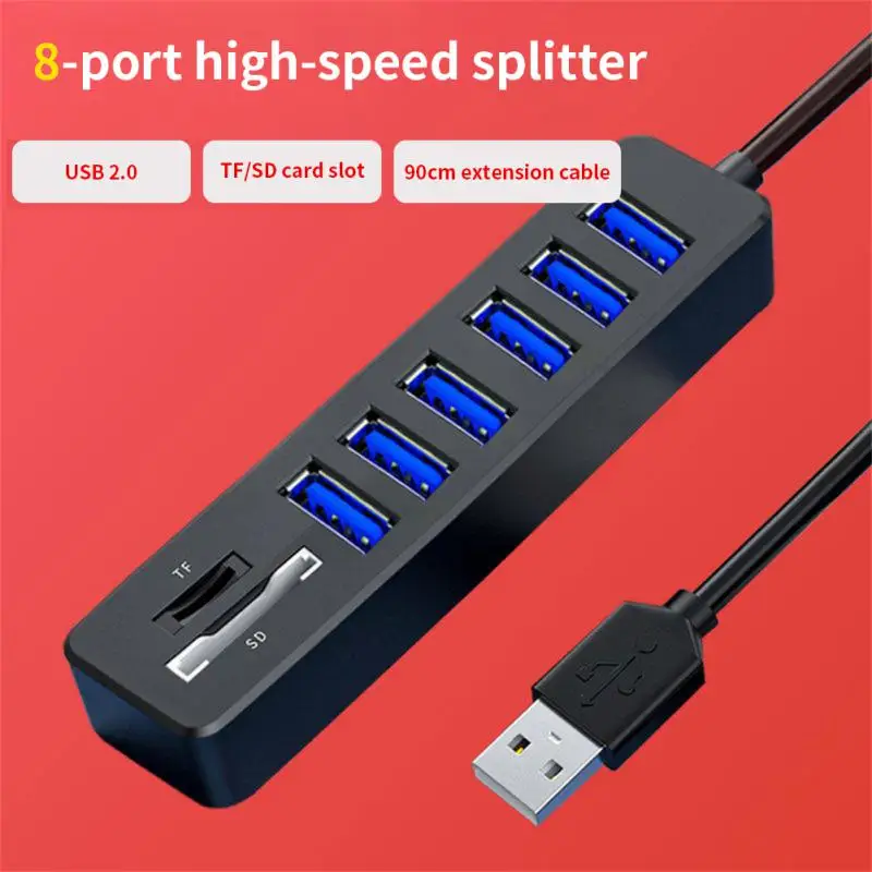 

Док-станция RYRA, 8 портов, USB 2,0, 480 Мбит/с