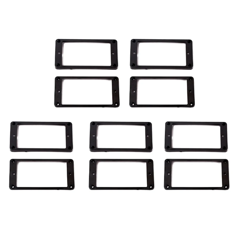 

10PCS Black Curved Humbucker Pickups Frame Mounting Rings For Electric Guitar