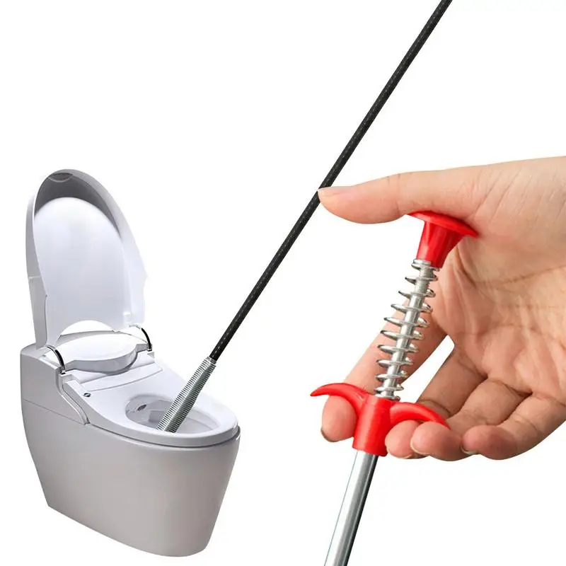 

Drain Clog Remover Tool Sink Drain Spring Pipe Dredging Tools Drain Cleaner Sticks Clog Remover Cleaning Tool Household For Sink