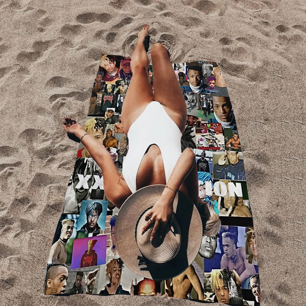 Хип-хоп Z-XXXTentacion пляжное полотенце из микрофибры с принтом для альпинизма йоги