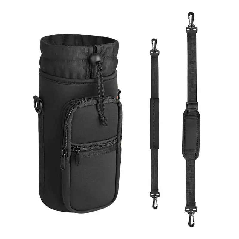 

Спортивная сумка для бутылок с водой, складной легкий Чехол для бутылки с водой через плечо, портативный держатель для чашки