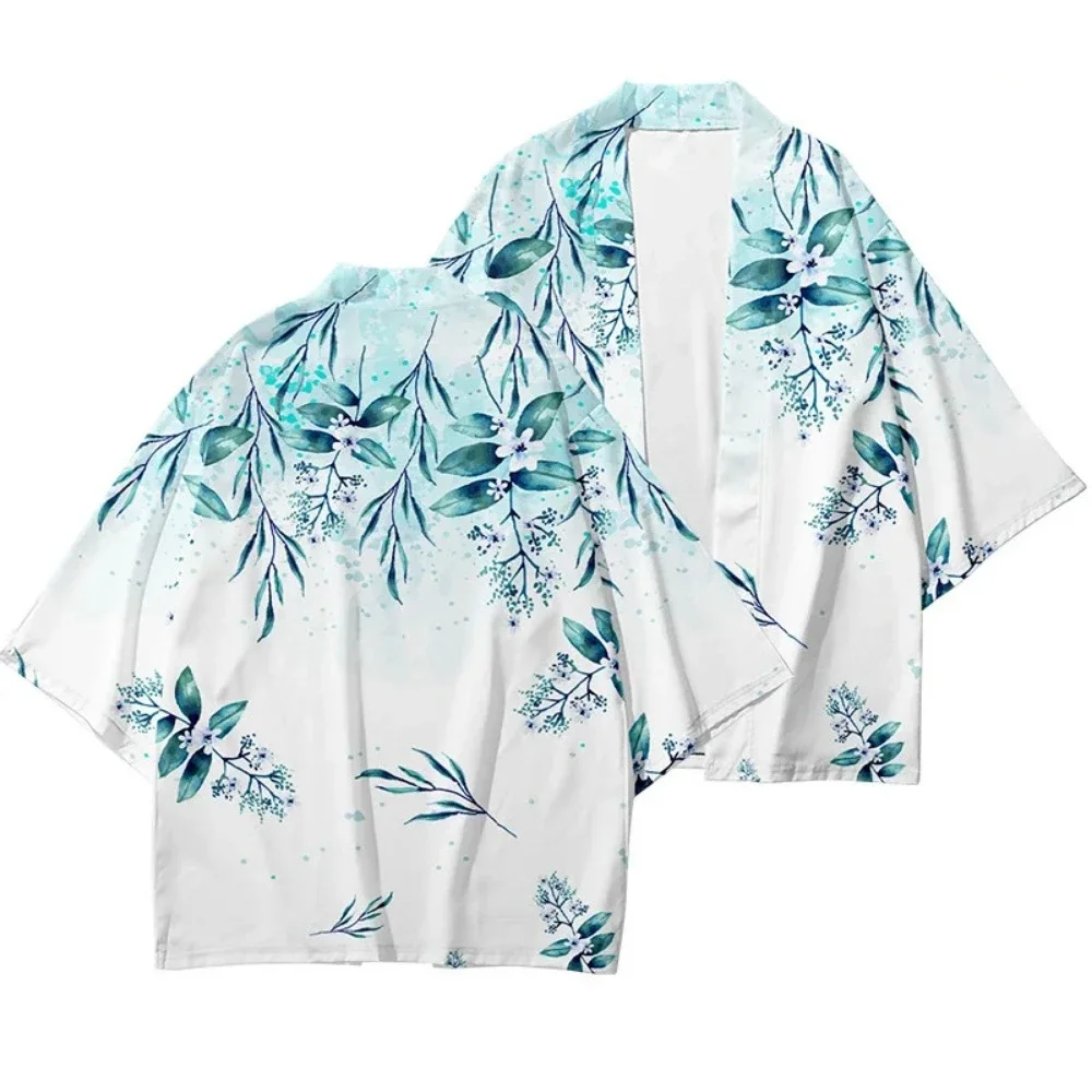 Свободная Японская уличная одежда 3D кардиган Женское и мужское кимоно сухаоли