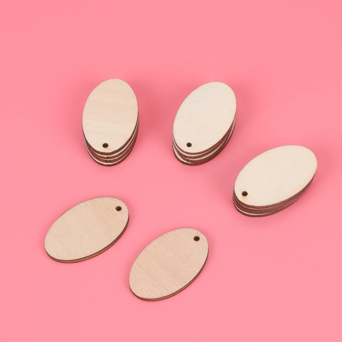 

Wooden Easter Wood Slices Shape Oval Hanging Unfinished Diy Embellishments Crafts Cutouts Tags Blank Egg Pieces Ornaments