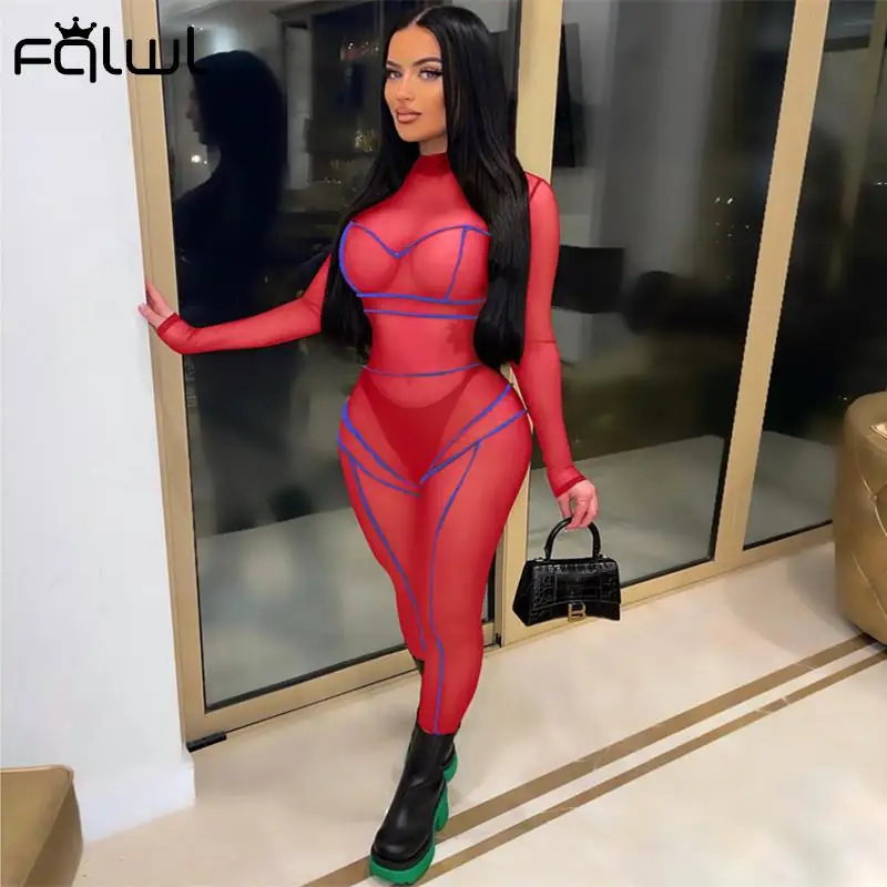 Летний сексуальный черный комбинезон FQLWL в стиле пэчворк Женский цельный