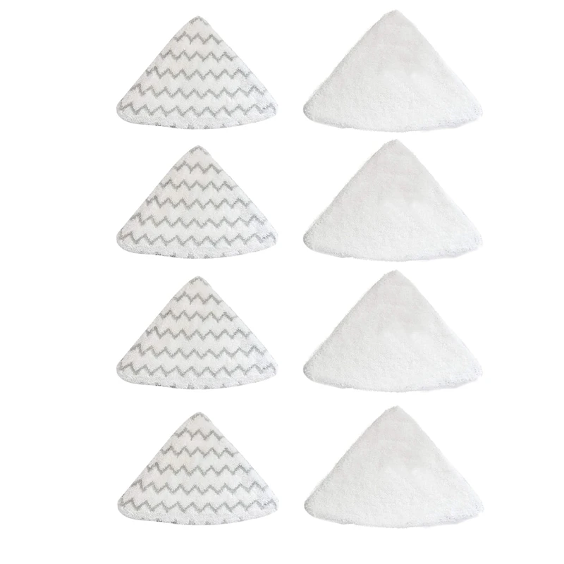 

4 Pairs of Steam Mop Replacement Pads for Bissell PowerEdge and PowerForce Lift-Off Steam Mop 2078 2165 20781 Series