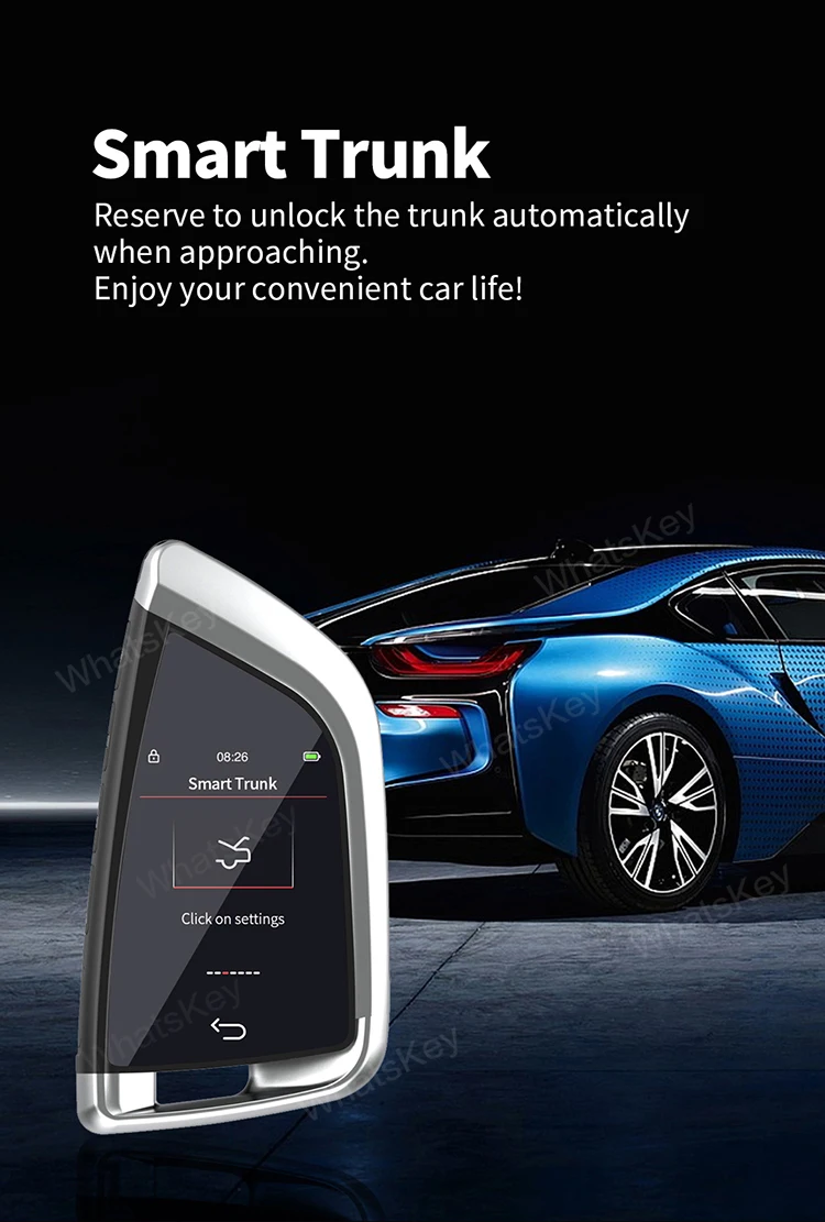 Новейший смарт-дистанционный автомобильный ключ CF568 с ЖК-экраном бесключевого