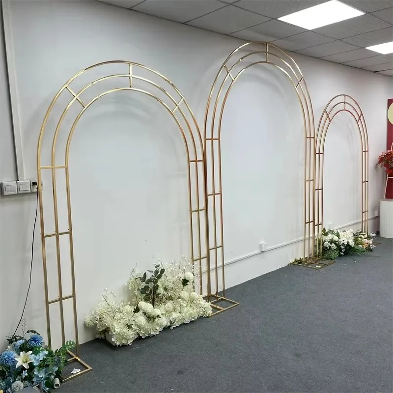 Позолоченная свадебная АРКА украшение сцены дуговой экран зона приветствия
