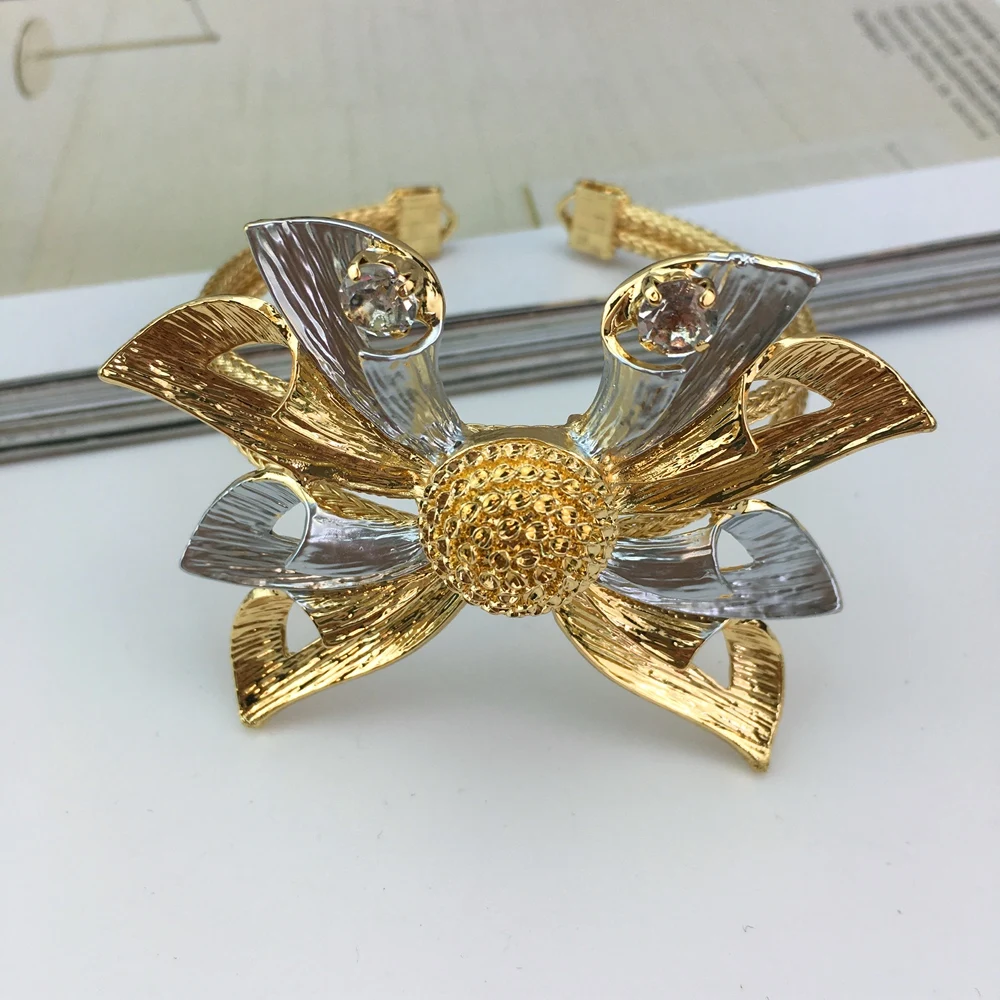 Бразильская Нигерия Америка красивый цветок банкет ювелирные изделия Женский