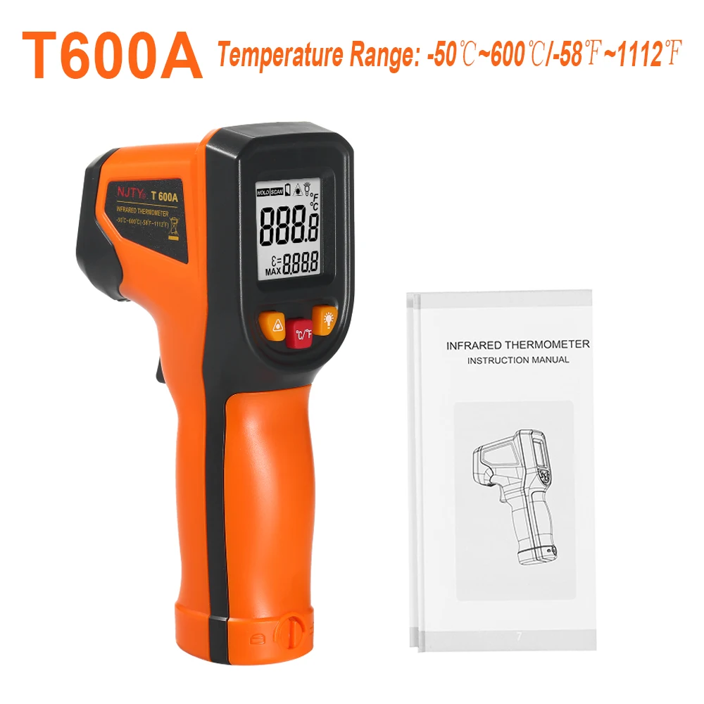 NJTY T600A Цифровой Инфракрасный Термометр Бесконтактный Кухонный Инструмент