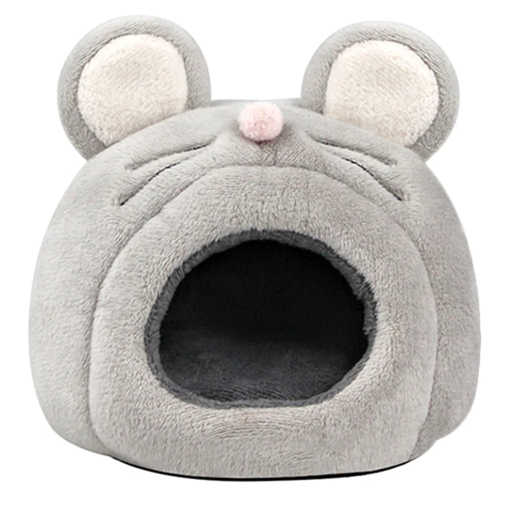 

Hamster Bed House Guineacave Plush Hideout Pet Accessories Smalldragon Hedgehog Cage Bearded Rabbit Warm Mat Rat Cute Ferret