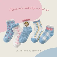 spring summer baby breathable socks new kids cartoon tube stockings boys boneless childrens newborn girls cute flowers sock