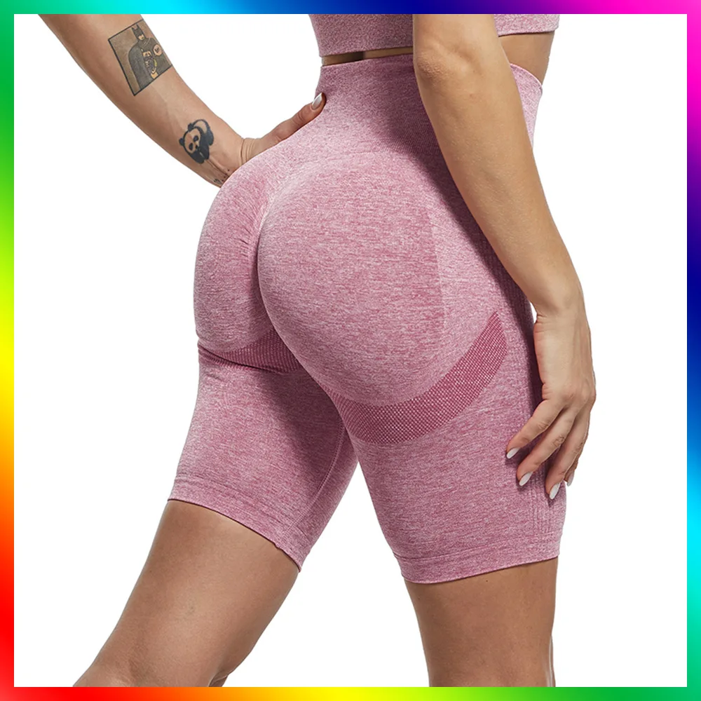 

Sports Shorts 2022 Yoga Short Women Seamless Fitness Pants High Waist Gym Scanties Sportswear Female Workout Running Breechcloth