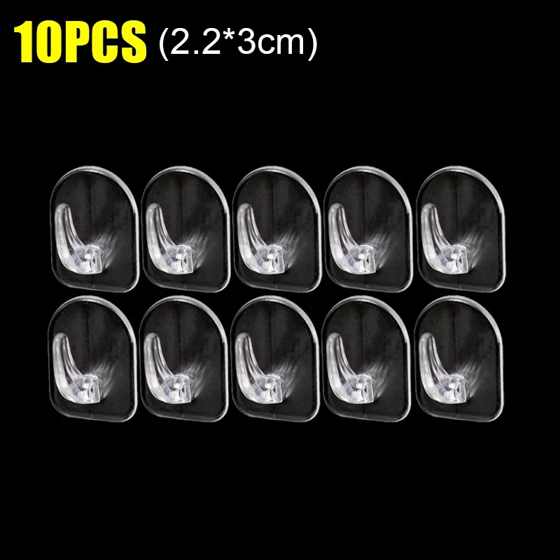 

Прозрачные самоклеящиеся крючки из полипропилена 10-50 шт