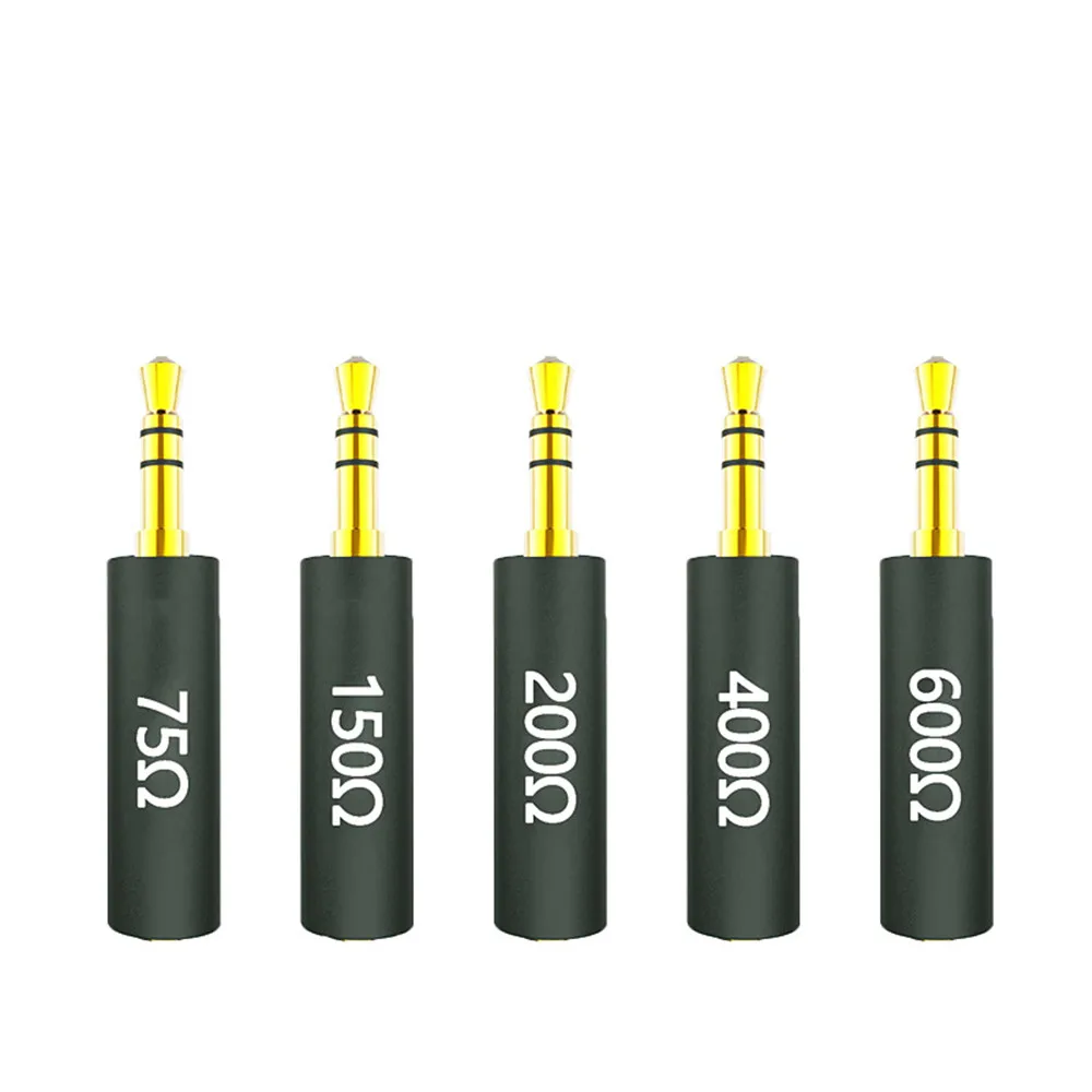

Conductor Earphone Impedance Plug 75 150 200 400 600 ohm Noise Cancelling Adapter Resistance Reduce Noise Filter Plug
