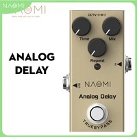 naomi aluminum alloy casing mini effect pedal dc 9v portable effect pedal electric guitar use
