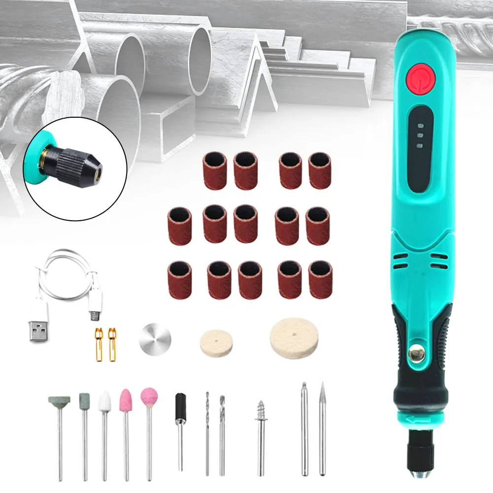 

Engraving Pen Drill Tool Kit 3 Speed Adjustment 3.6V Adjustable Cutting Drill Pen Drilling For Grinder Plastic