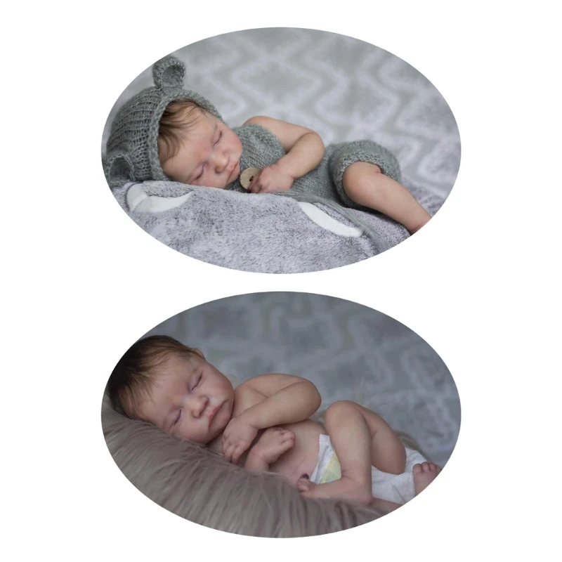 

Реалистичные Reborns для новорожденных 18 дюймов Силиконовое тело для сна мальчика девочки ребенка с одеждой и аксессуарами подарочный набор