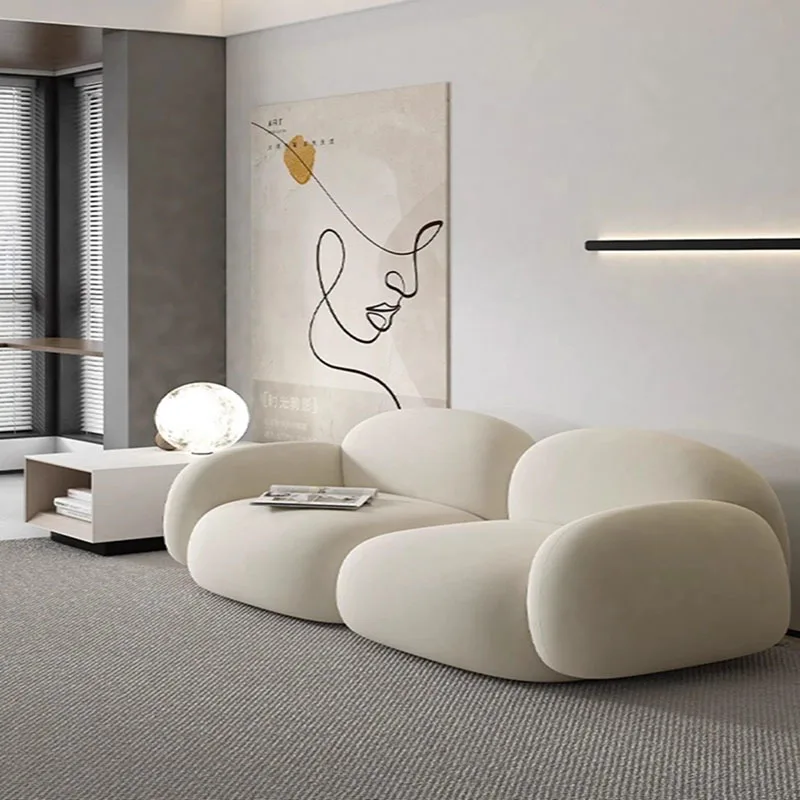 

Угловой диван для гостиной, дизайнерский диван для спальни в скандинавском стиле, Современный итальянский диван для отдыха, надуваемая мебель для дома DWH