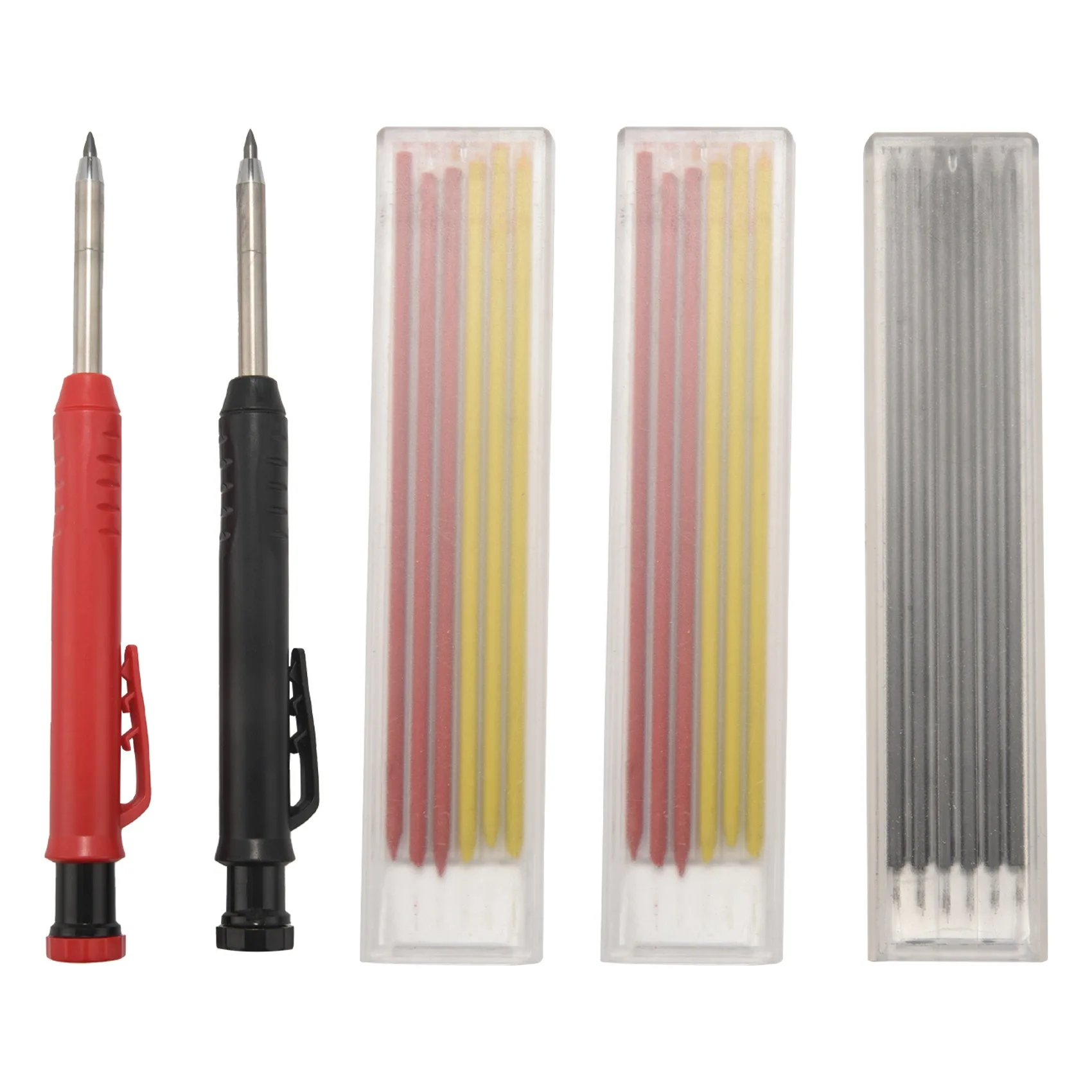 

2Pcs Carpenter Mechanical Pencils 18Pcs Pencil Leads Carpenter Architect Working Tool For Drawing Making Scribbling